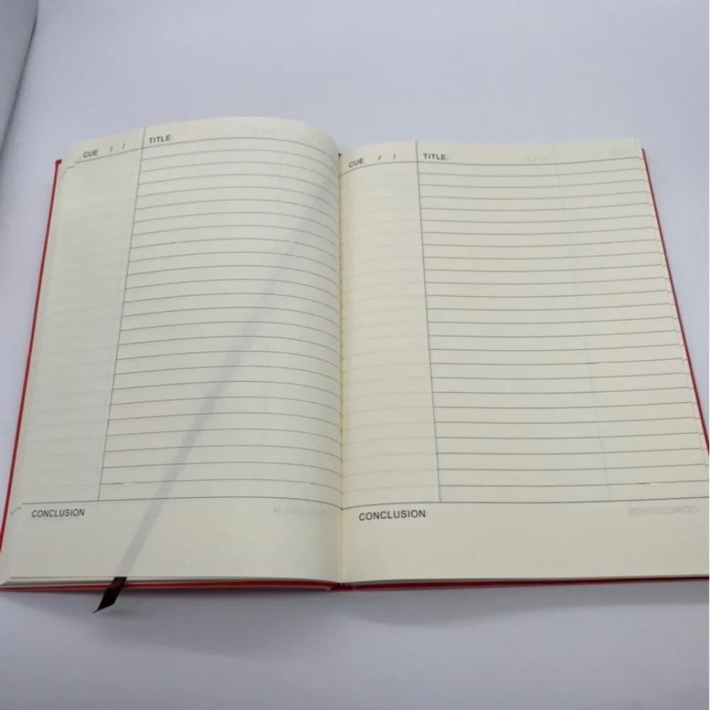 A4 Cornell Study Notebook Pink Cue Summary Columns Journal‎ Office Accessories